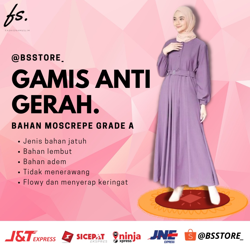 Baju Gamis Jubah Pakaian Atasan Syari Terbaru I Asdf Ceruty Jumbo 2022 Set Khimar Anak Surabaya Wani