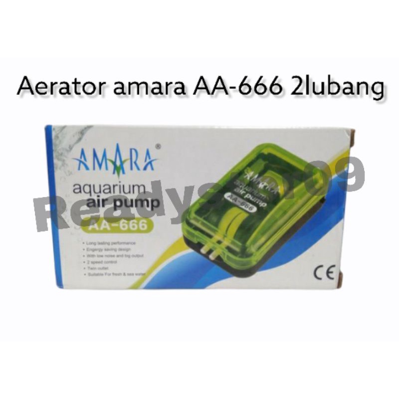 Amara 2 lubang AA-666 airpump / aerator