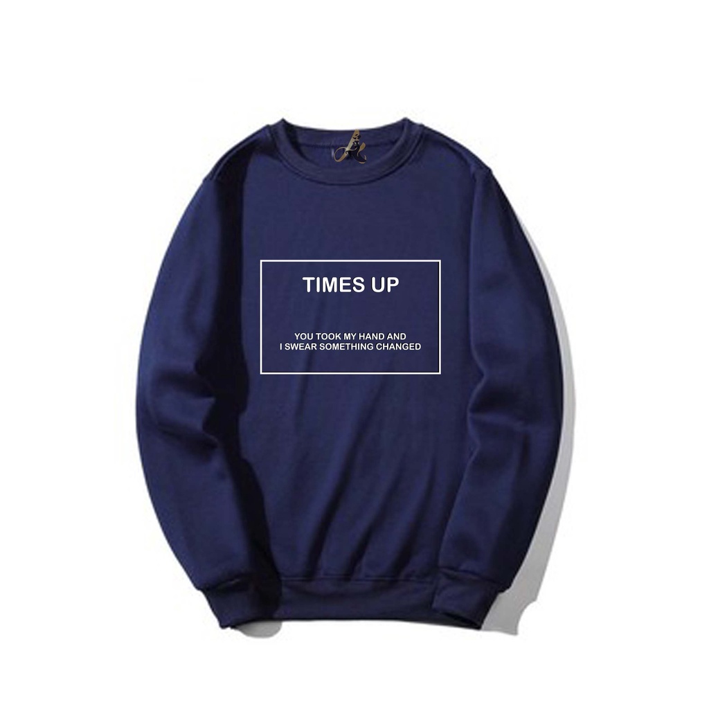 SWEATER OVERSIZE CREWNECK TIMES UP STREETWEAR  SWEATSHIRT PRIA DAN WANITA