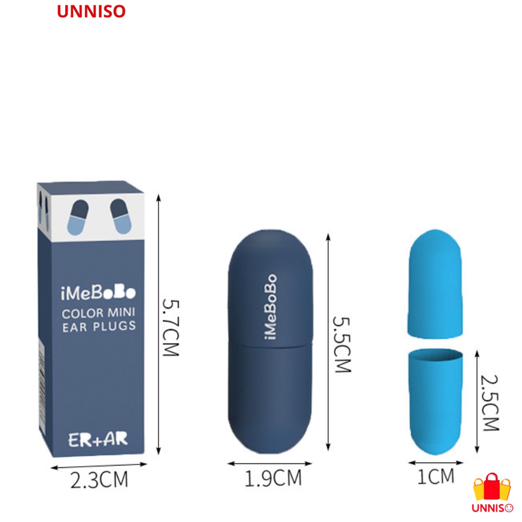 UNNISO - Penutup Telinga Anti Bising Premium Earplug Macaroon EP1