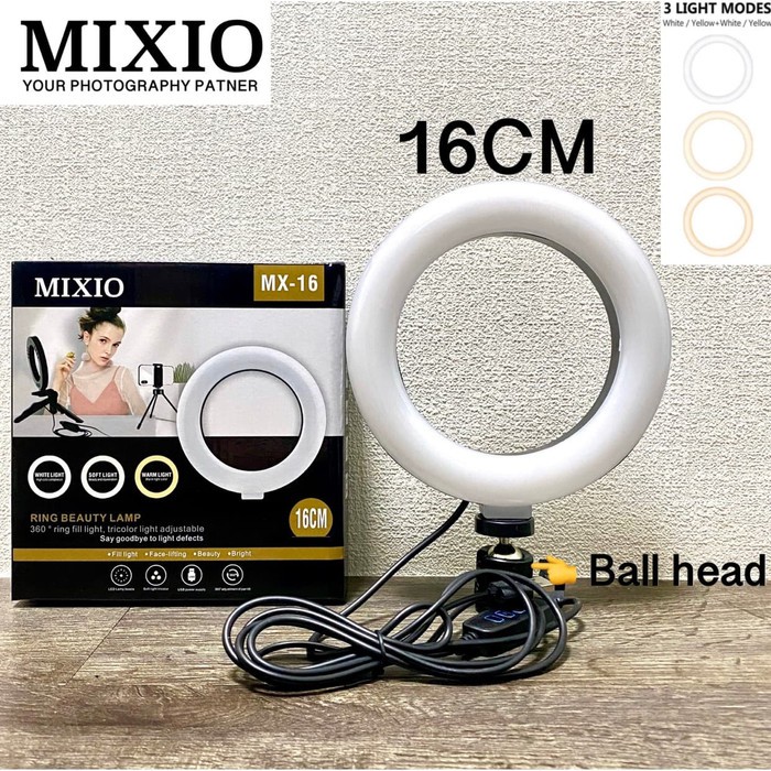 MIXIO RING LIGHT LED 26CM 20CM 16CM Make Up Vlog Live streaming