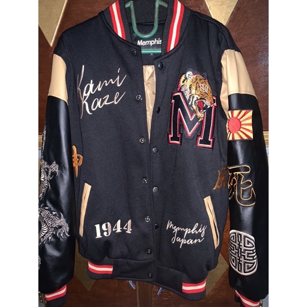 Preloved Jacket Varsity - Kamikaze Black ( Limited Edition ) Memphis Origins