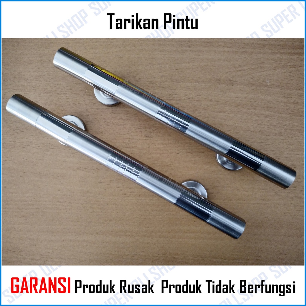 Handle Pintu Rumah / Gagang Handel Tarikan 2 Pintu Kupu Tarung Dorong Pintu Rumah Minimalis Stainless