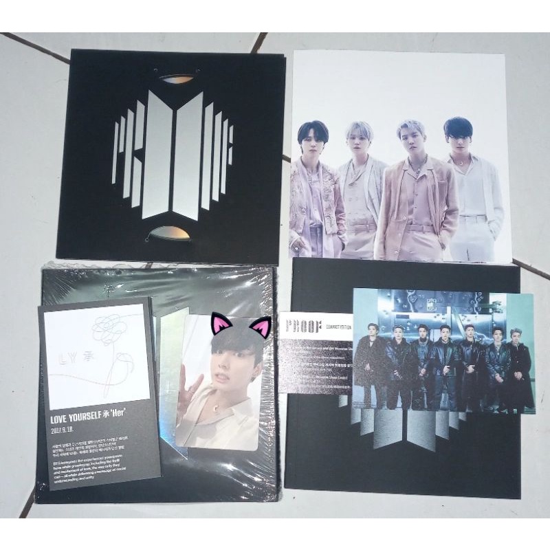 ALBUM BTS PROOF COMPACT FULLSET (UNSEALED) RPC JK/JUNGKOOK