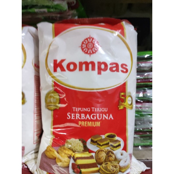 

Tepung terigu Kompas kemasan 1kg