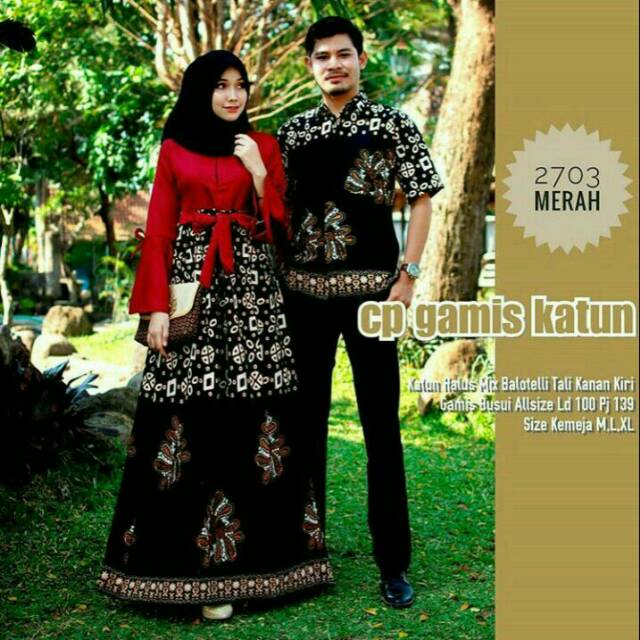 BATIK PEKALONGAN COUPLE GAMIS KATUN NRL RNS
