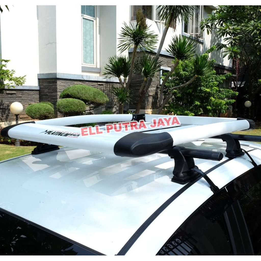 Roof Rack Bagasi atas mobil platinum 1 Set + Crossbar jepit Roof rail/Bodi