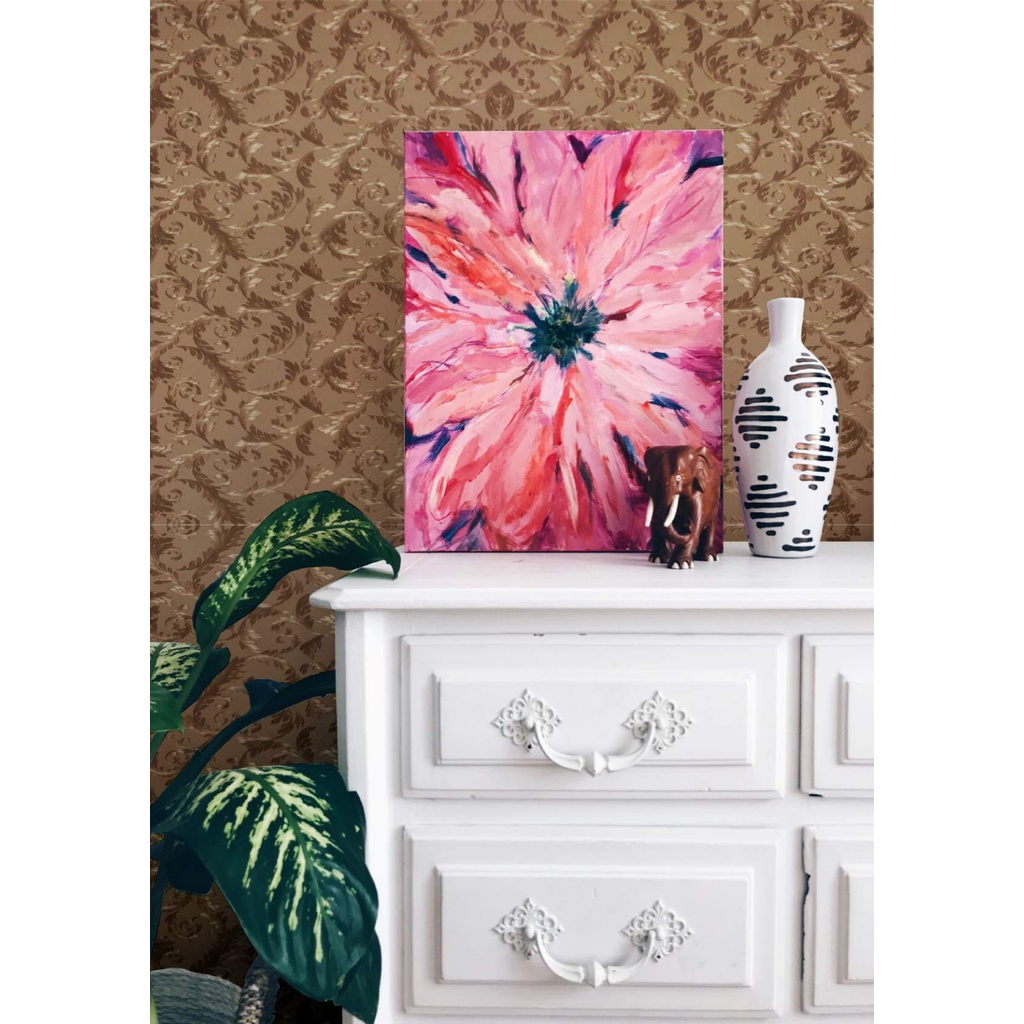 wallpaper dinding timbul buku 4 kode C