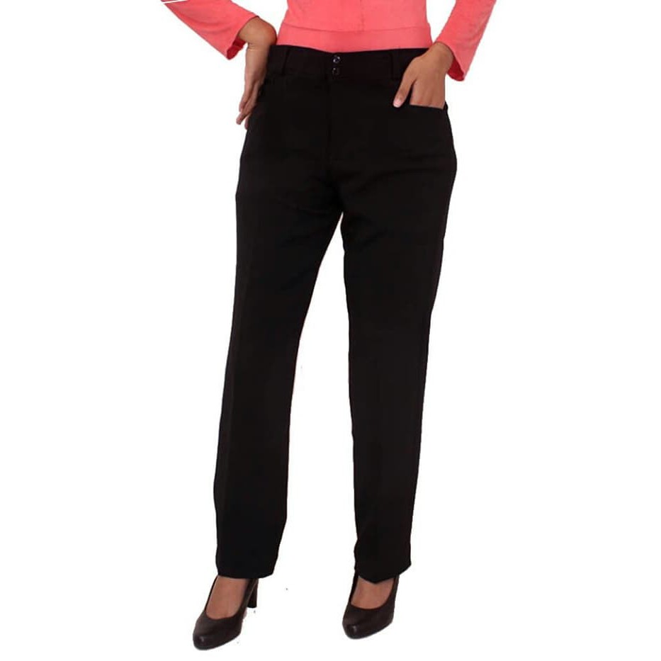 O93M2 Celana Kain Wanita Melar Model Murah Ui Kulot Pendek Dua UV936  Kerja - Kantor - /Size S-Xl -