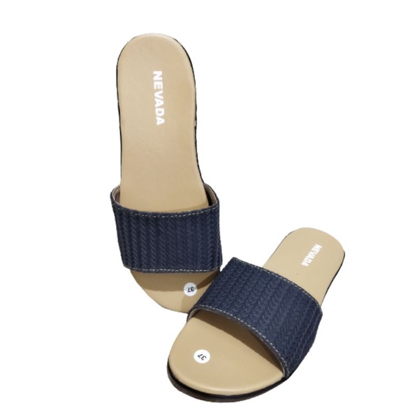 sandal wedges wanita Nevada rajut trepes terlaris