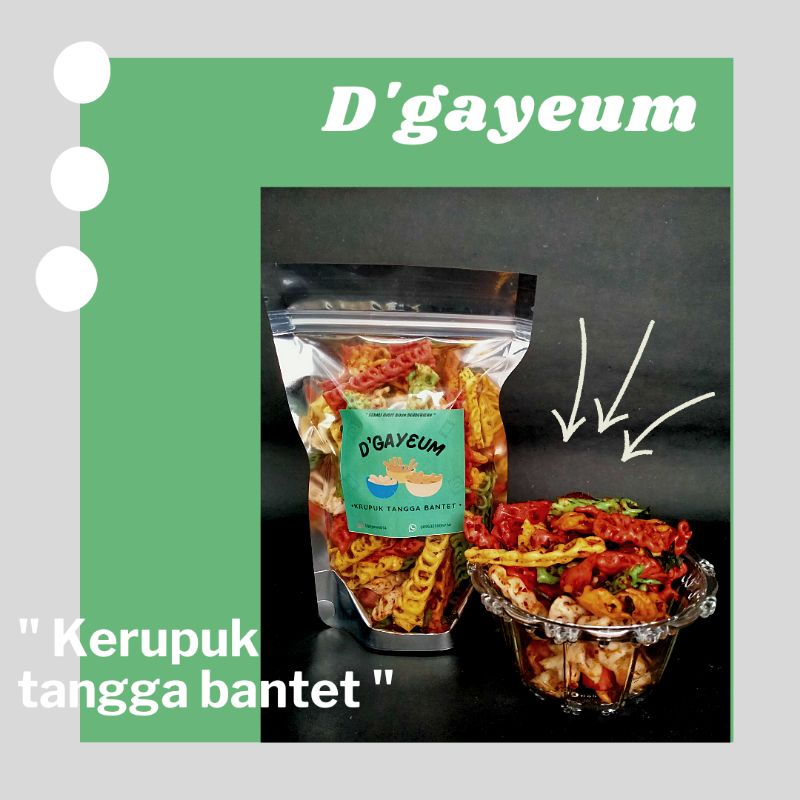 

MAKANAN RINGAN PEDAS "KERUPUK TANGGA BANTET" DAUN JERUK .....
