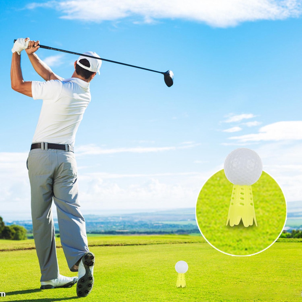 Suyo 15pcs Tee Bola Golf Bahan Plastik Untuk Latihan Wanita