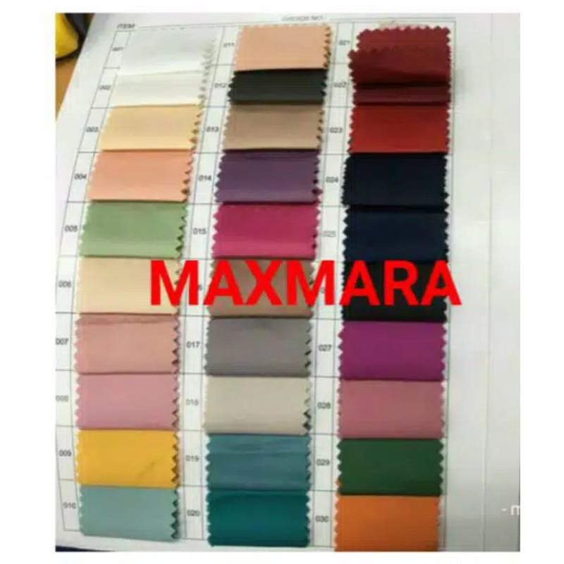 Kain Maxmara Polos Twill kualitas terbaik (harga Per 0.5 M)