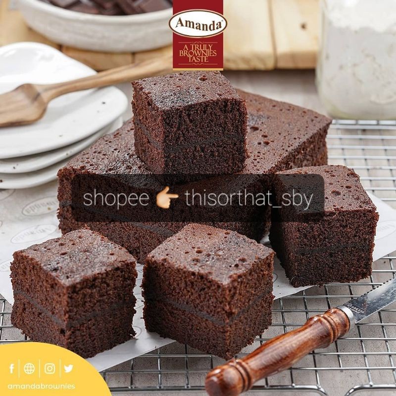 Amanda Brownies Kukus Original || Brownies Marble || Bolu Kukus Pandan