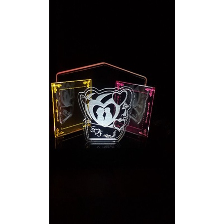 pas foto akrilik/lampu hias