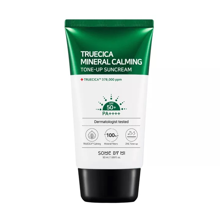 Somebymi Sunblock Sunscreen Truecica Mineral Calming Tone-Up Suncream 50ml (BPOM)