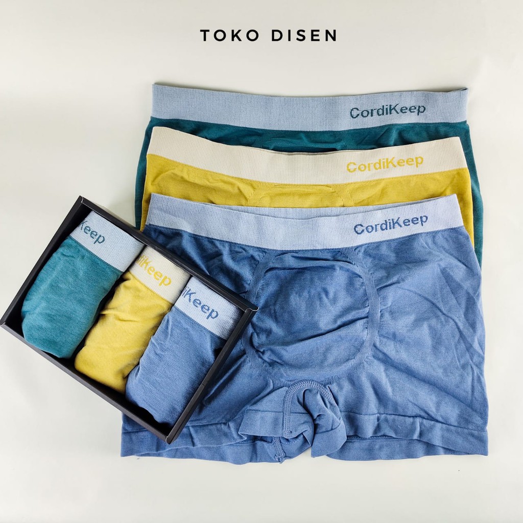 Celana dalam pria ISI 3 PCS M07 Banana | Boxer brief | Cd cowo pria Seamles Free Size