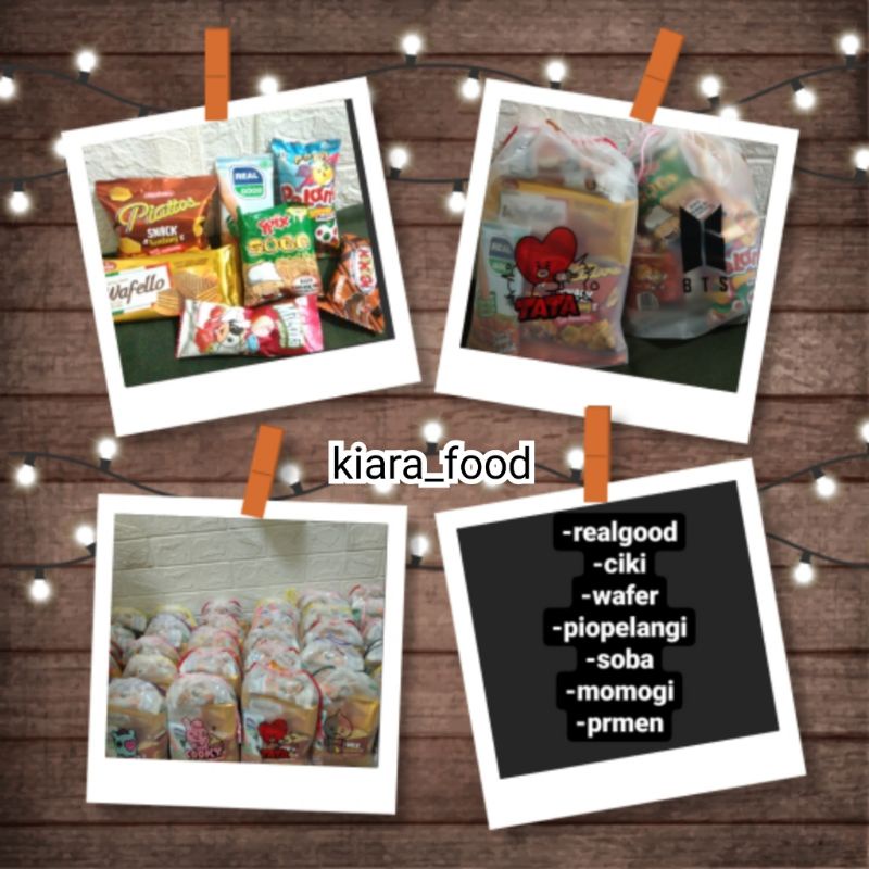 

paket Snack ulang tahun anak/kemasan pouch/termurah
