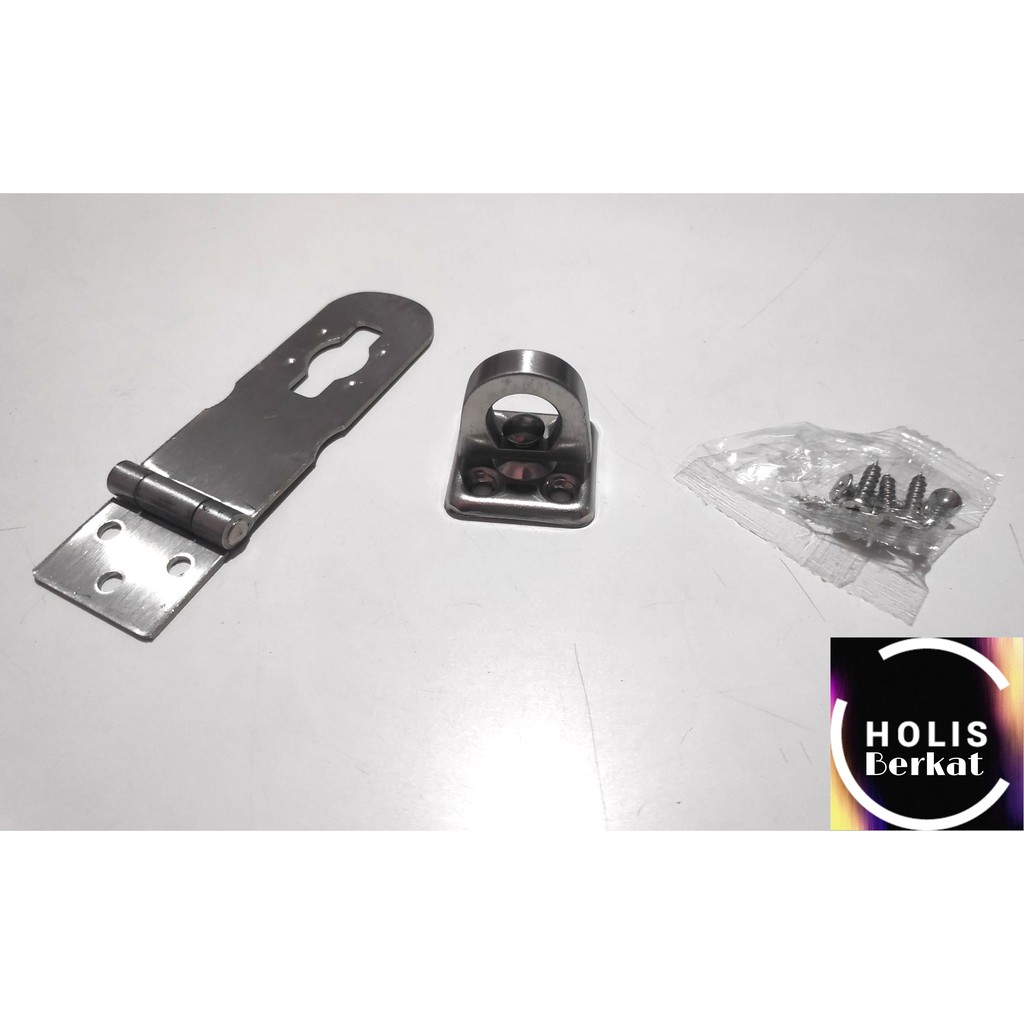 Haps Lock / Hasp Lock / Overpall Putar Stainless BIG SIZE SOLIGEN