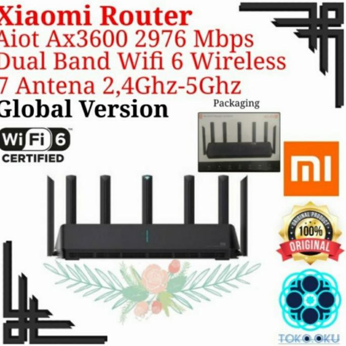 Mi Alot Router Ax3600 Wifi 6 Wireless Aiot Ax3600 Support 248 Device Cisiimart