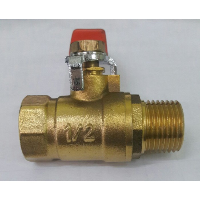 BALL VALVE 1/2inch MF (DRAT LUAR & DRAT DALAM) ENGKOL