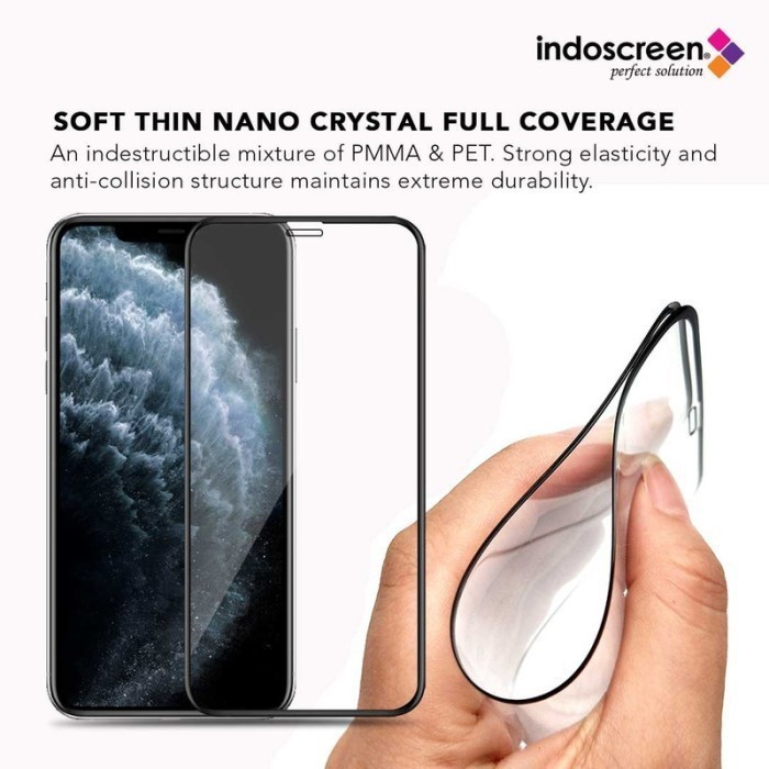 Tempered Glass Ceramic iPhone X /iPhone XS /iPhone  11 Pro 5.8&quot; Indoscreen Anti Pecah