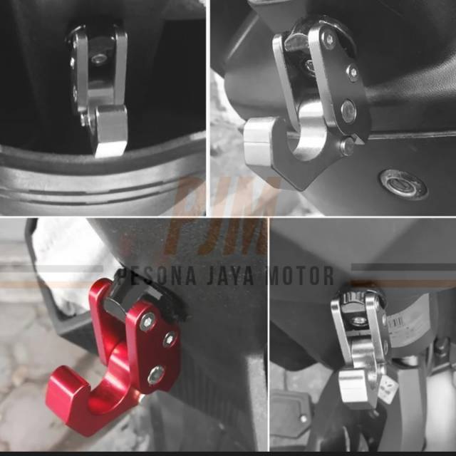 Gantungan Barang Motor Full Cnc Model Tekuk Universal Nmax,Aerox,Lexi,Vario,Scoopy,Beat,Fino,Mio