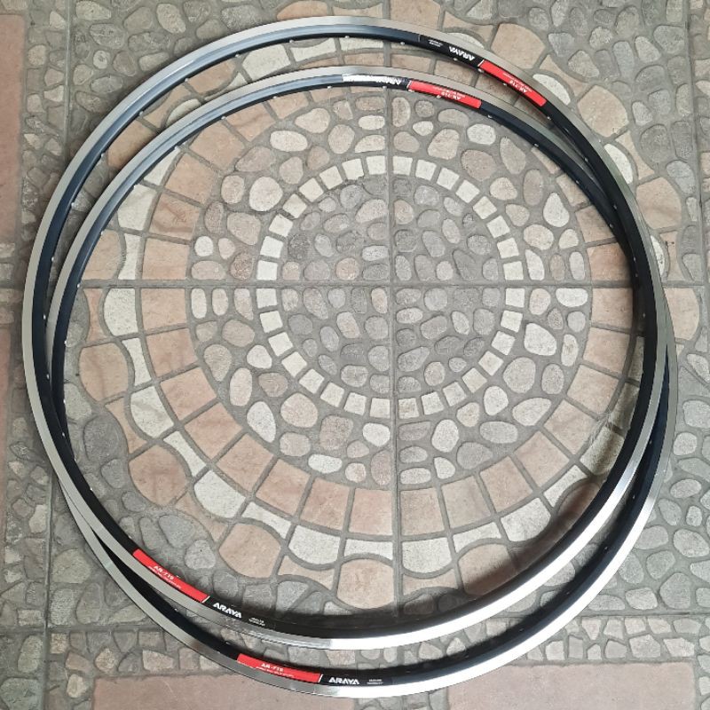RIMS VELG RIMS ARAYA 700c AR719 HITAM CNC 32H & 36H