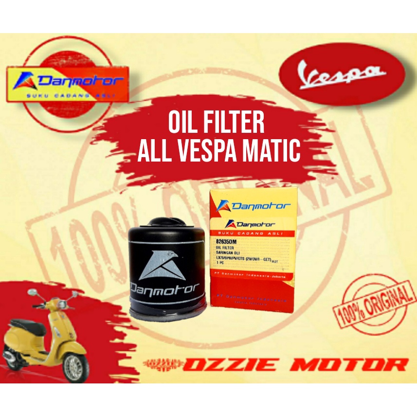 DANMOTOR VESPA OIL FILTER ALL VESPA MATIC ORIGINAL