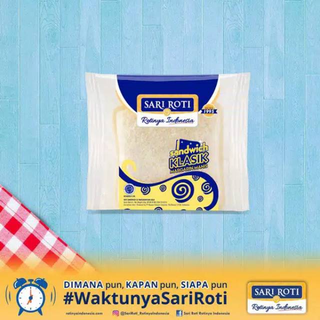 

Sari roti sandwich margarin manis