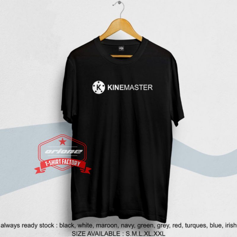 KAOS KINEMASTER EDITING KAOS YOUTUBER TERBARU COTTON COMBED PREMIUM