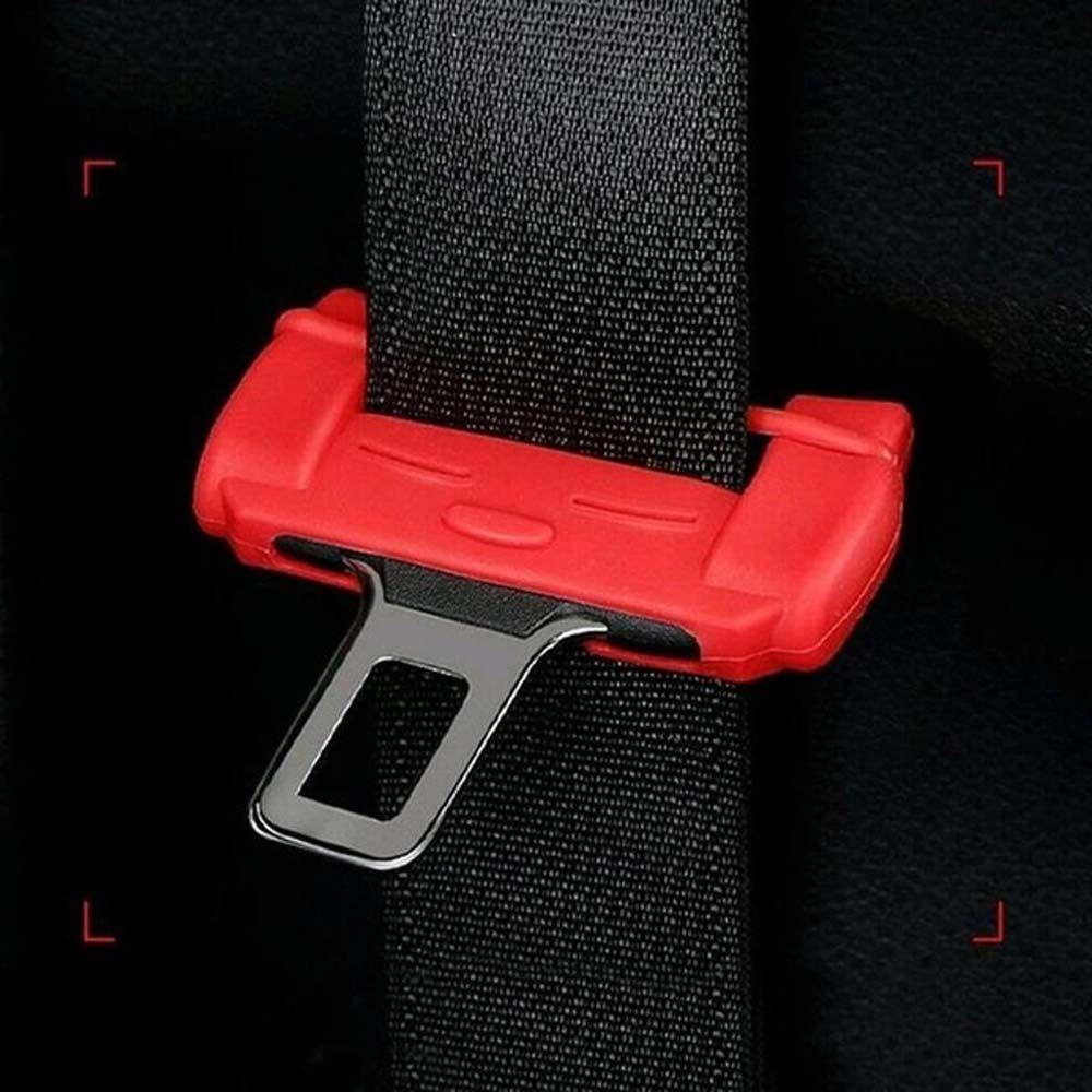 Lanfy Sabuk Pengaman Gesper Cover Universal Silikon Aksesoris Interior Mobil Pelindung Kancing Case