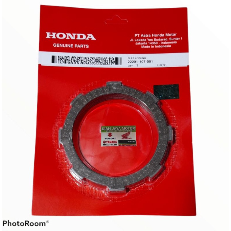 PLAT KOPLING KAMPAS KANPAS HONDA GLPRO GL100 TIGER ORIGINAL AHM 22201-107-001
