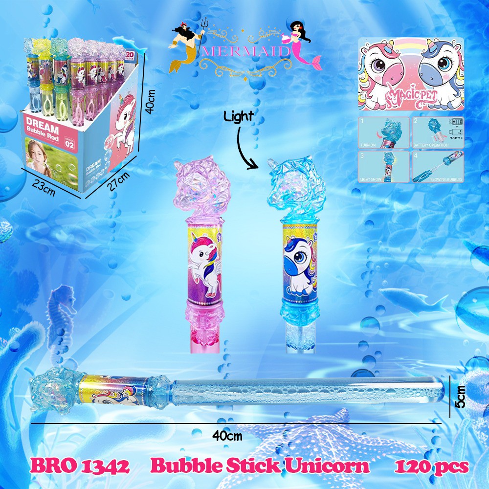 MURAH BRO1343 BRO1342 Bubble Stick Princess Putri Tongkat Gelembung Busa Sabun MERMAIDD