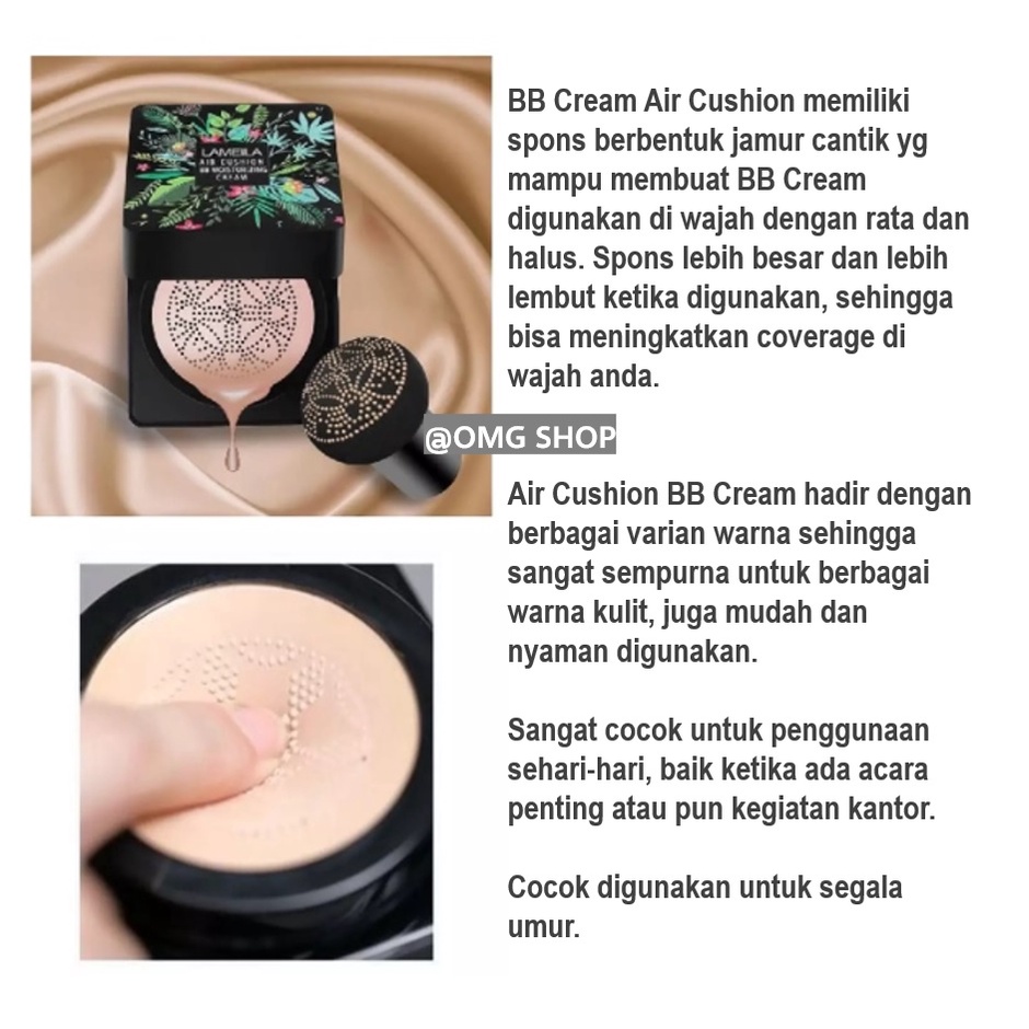 Termurah !!! Mushroom Lameila BB Cream Cushion ORIGINAL / Bedak Glowing Tahan Lama Anti Air Korea / BB Cream Cushion Glowing Waterproof Foundation Waterproof Kosmetik Make Up Seperti SUNISA Bedak Glowing BEAUTY CREAM IMAGES Bedak Basah Bukan Bedak Padat