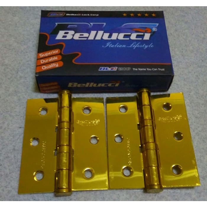Engsel 3 inc Stainless tebal/ Engsel 3 Inch Stainless Tebal BELLUCCI BLC / ENGSEL STANLIS  engsel jendela engsel pintu,kunci pintu/jendela Engsel jendela tebal 3&quot; Tebal kuat anti karat kupu2 BELUCI ORIGINAL ASLI GARANSI