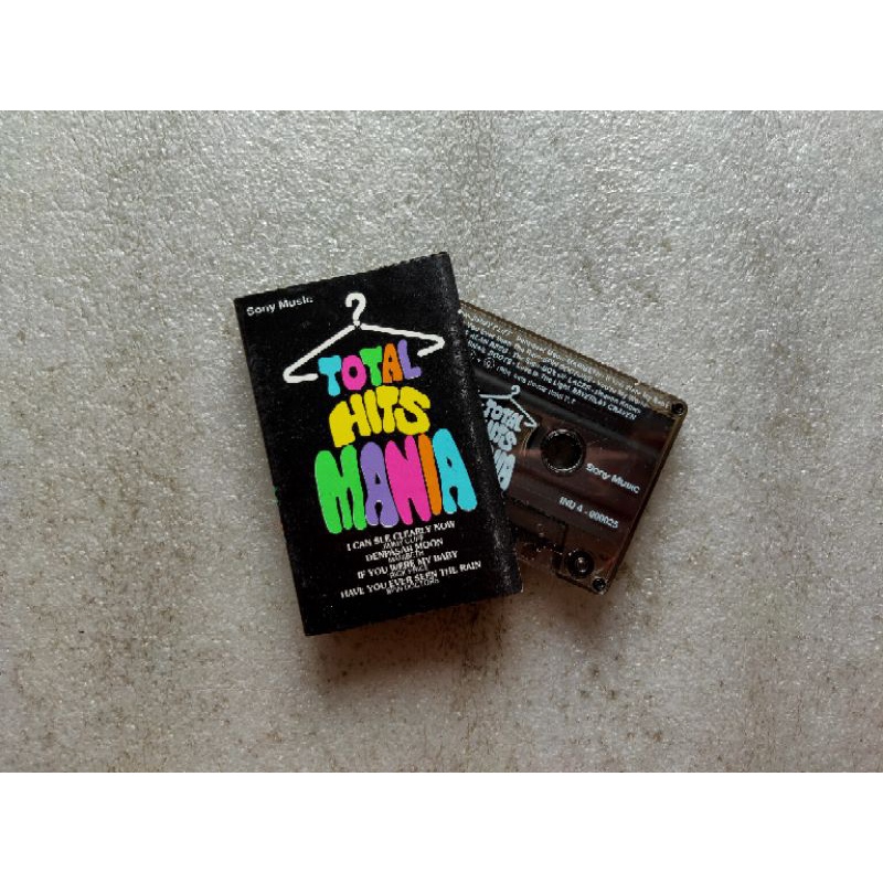 kaset pita barat kompilasi nostalgia TOTAL HITS MANIA not kaos