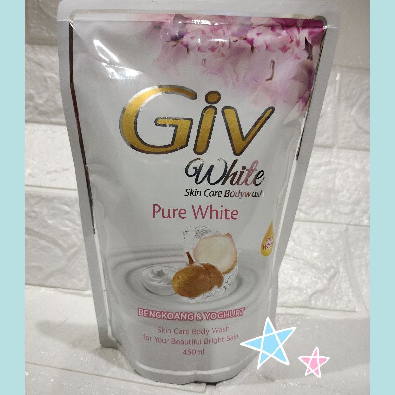 Giv White Skin Care Bodywash Pure White Bengkoang &amp; Yoghurt