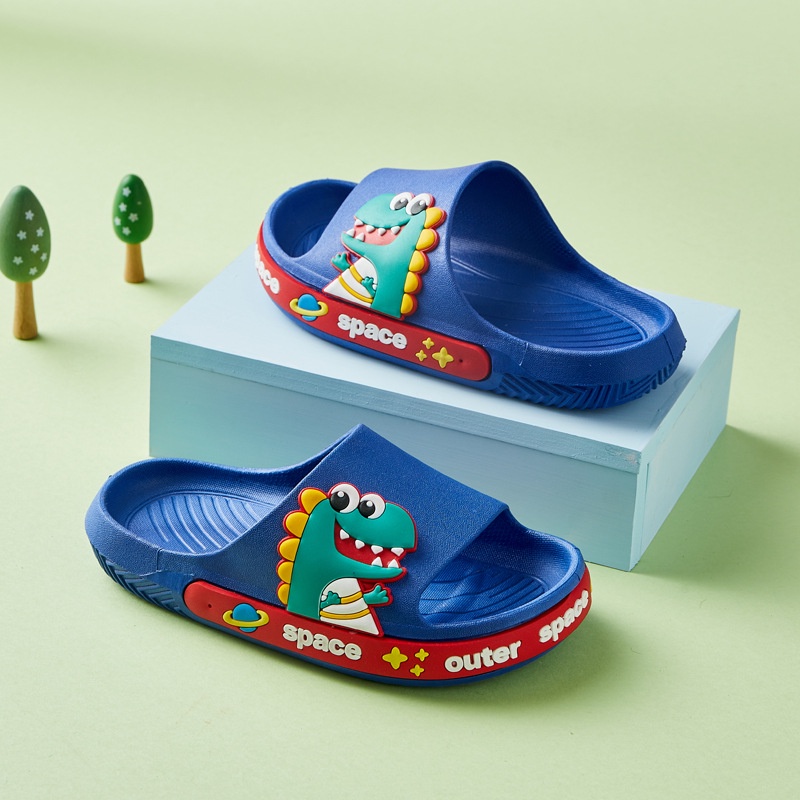 GROSIRTAS LV0127 Sandal Anak Anak Bahan Karet Import Motif Dino Alas Lentur