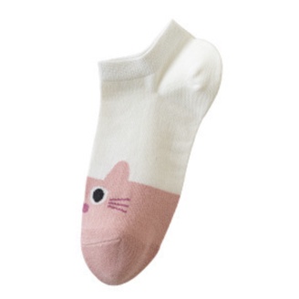 MURMURE.ID | KAOS KAKI WANITA MOTIF KARAKTER CUTE KAOS KAKI PENDEK MOTIF SEMATA KAKI IMPORT MURAH-BITCAT - UJUNG CAT