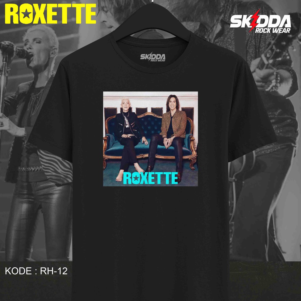 T Shirt Kaos Band ROXETTE - RH12 - Premium Black NSA