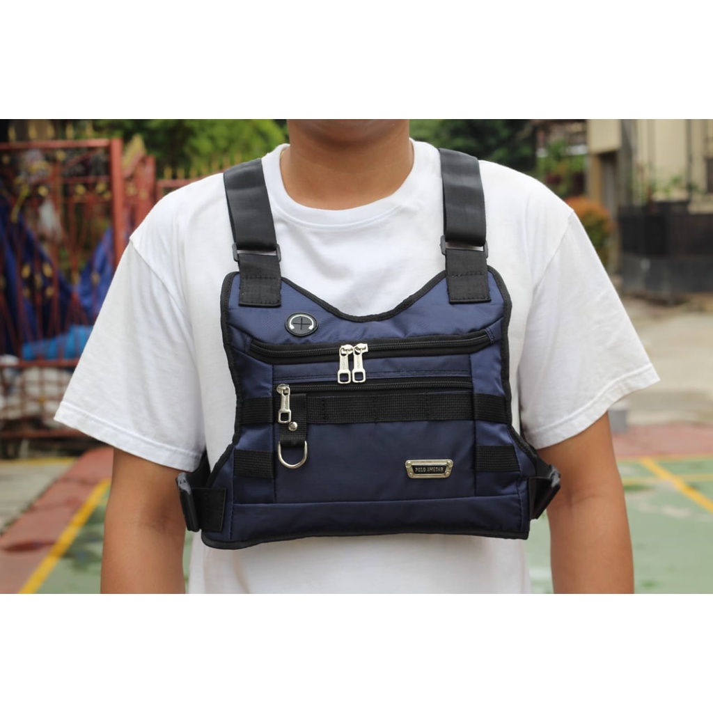 Chest Bag Tas Rompi Keren Polo Amstar Tas Dada Tas Selempang Dada Original