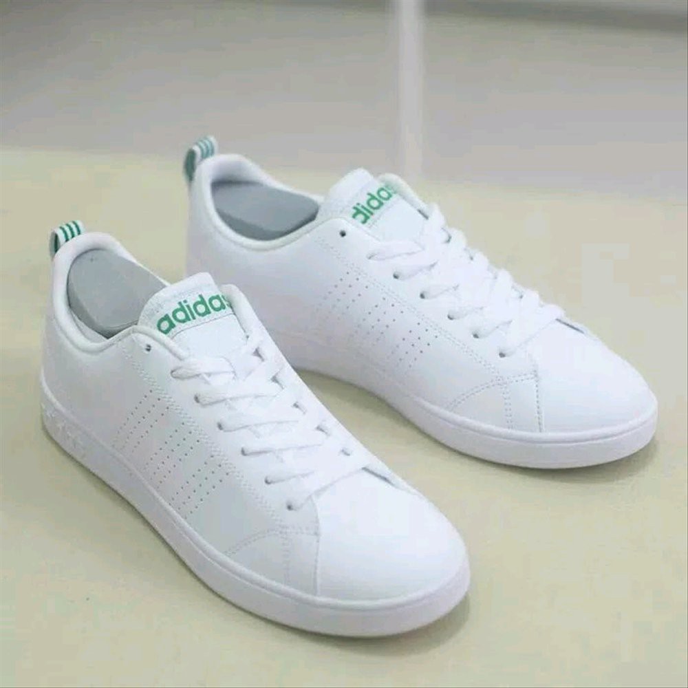 adidas neo advantage white green