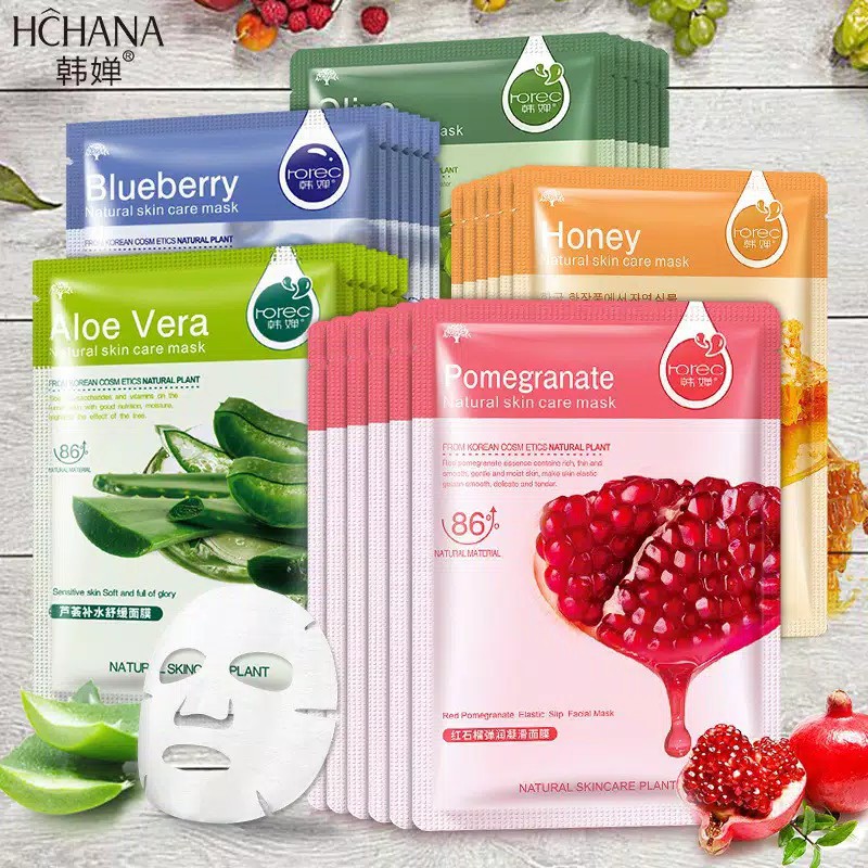 Rorec Hchana Sheet Masks / Masker Wajah tissue