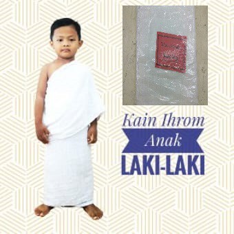 Kain Handuk Ihrom Anak TK dan SD Perlengkapan Umroh / Perlengkapan Haji