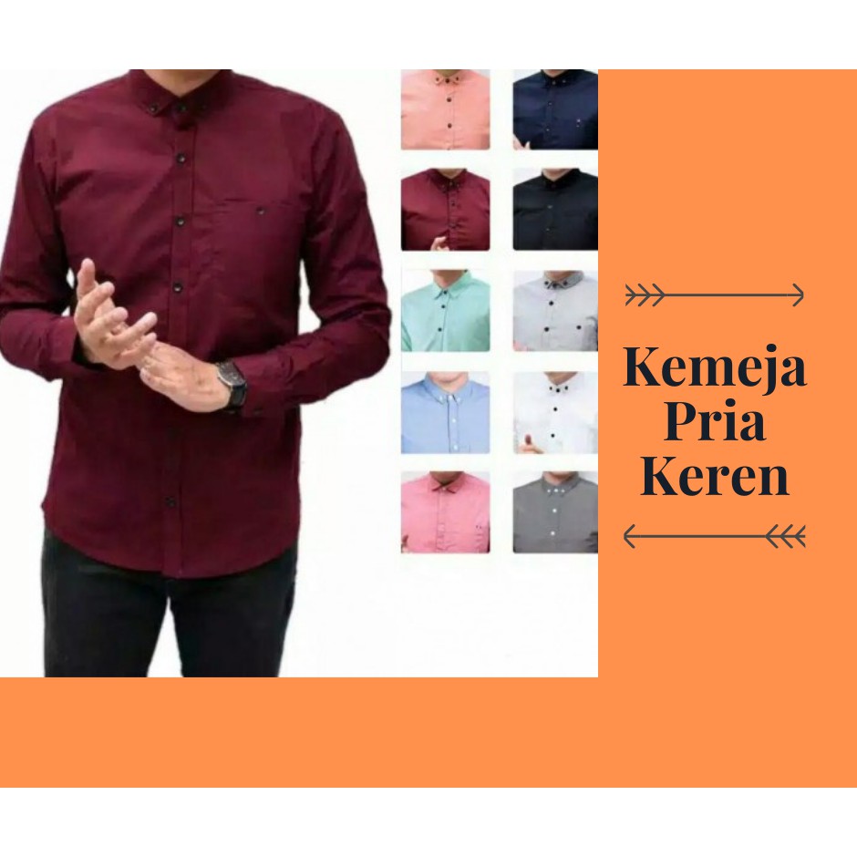 Kemeja pria murah, kemeja pria keren, kemeja pria 2020