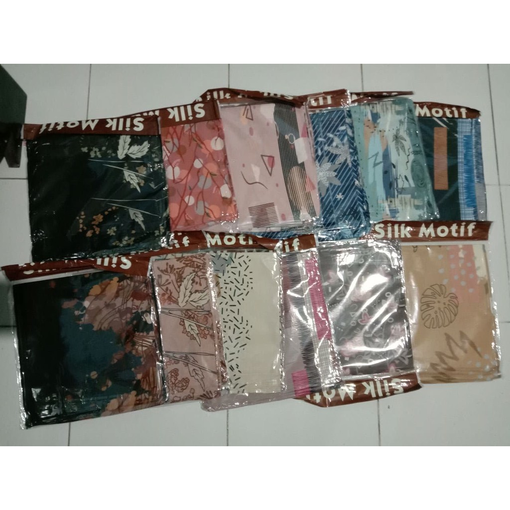 [LOCAL] - Umama SILK MOTIF V27 Campur Motif dan Campur Warna jilbab hijab kerudung