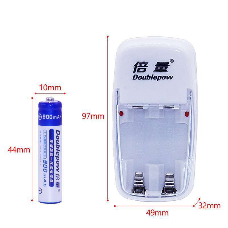 Alat Charger Cas Baterai Battery Portable 2 Slot AA AAA Recharge