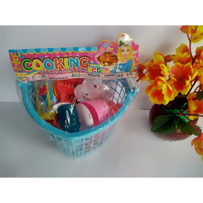 cooking set / dapur set / dapur mainan / dapur mainan & keranjang