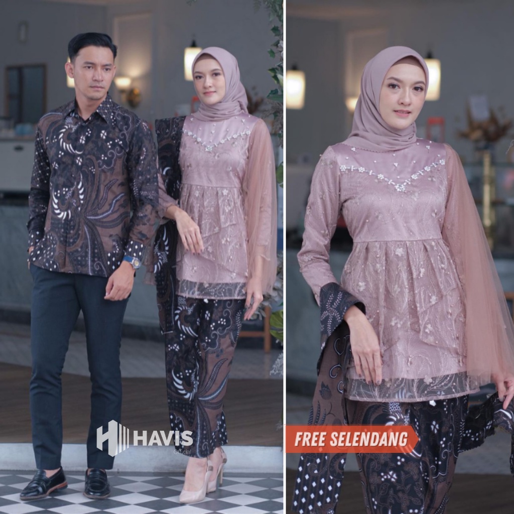 Kebaya Couple Modern Kebaya Wisuda Baju Tunangan Lamaran Batik Brokat Terbaru Baju Couple Pasangan Kondangan Terbaru